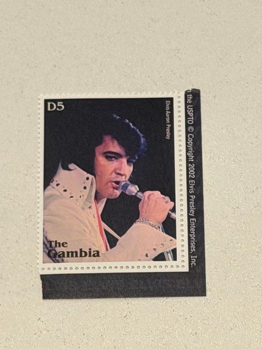 Lot 448: Elvis Presley Commemorative Stamp