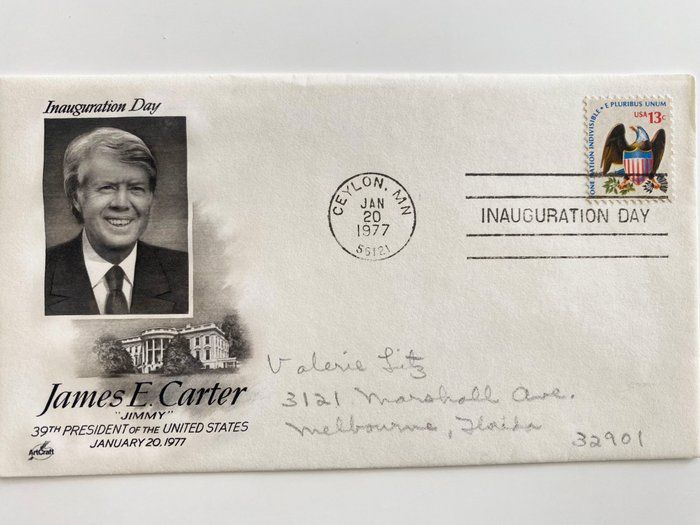Lot 453: Jimmy Carter Inauguration Day Cover