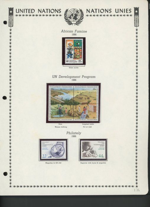 Lot 469: United Nations New York Stamps 1986