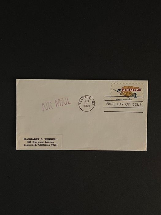 Lot 472: 1968 Seattle Washington Airlift First Day Cover