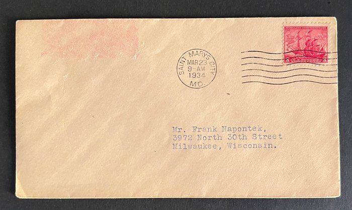 Lot 484: Scott # 736 First Day Cover
