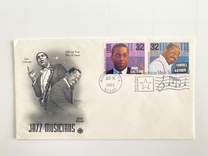 Lot 492: Jazz Musicians First Day Cover