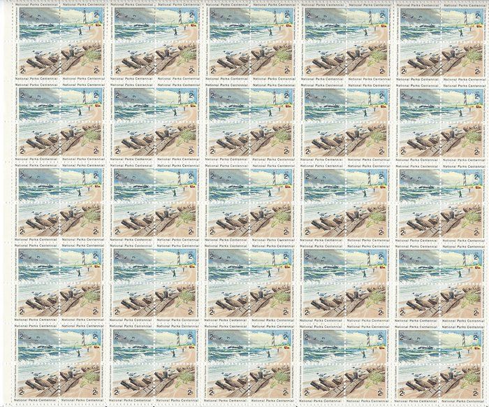 Lot 498: National Parks Centennial Lighthouses Stamp sheet