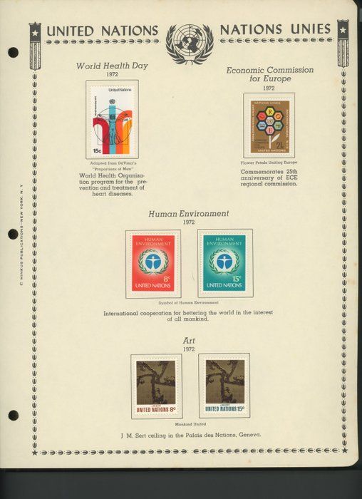 Lot 513: United Nations New York Stamps 1972