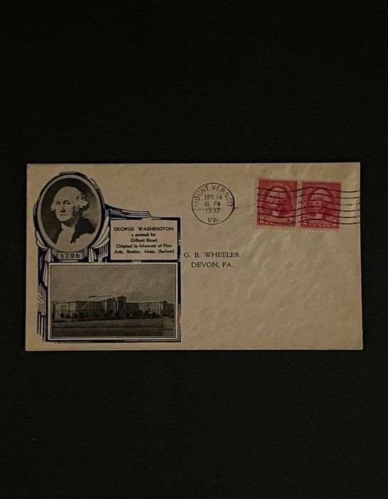 Lot 521: 1932 President George Washington First Day Cover