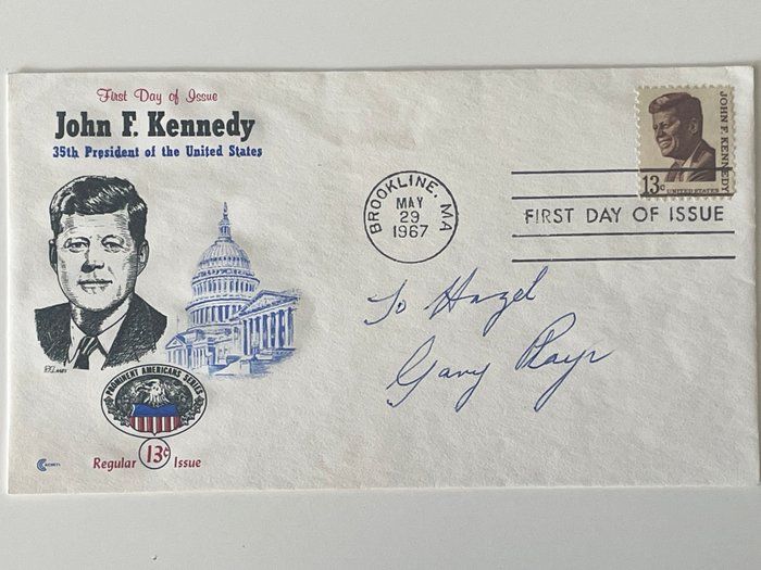 Lot 525: Golfer Gary Player signed cover