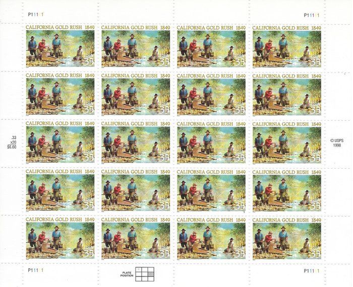 Lot 541: California Gold Rush Stamps