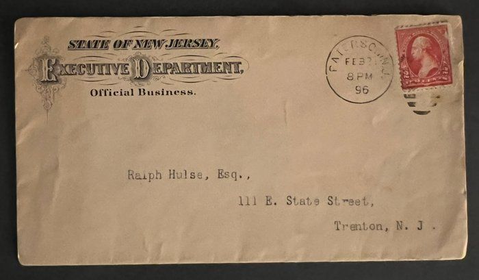 Lot 574: State of New Jersey First Day Cover
