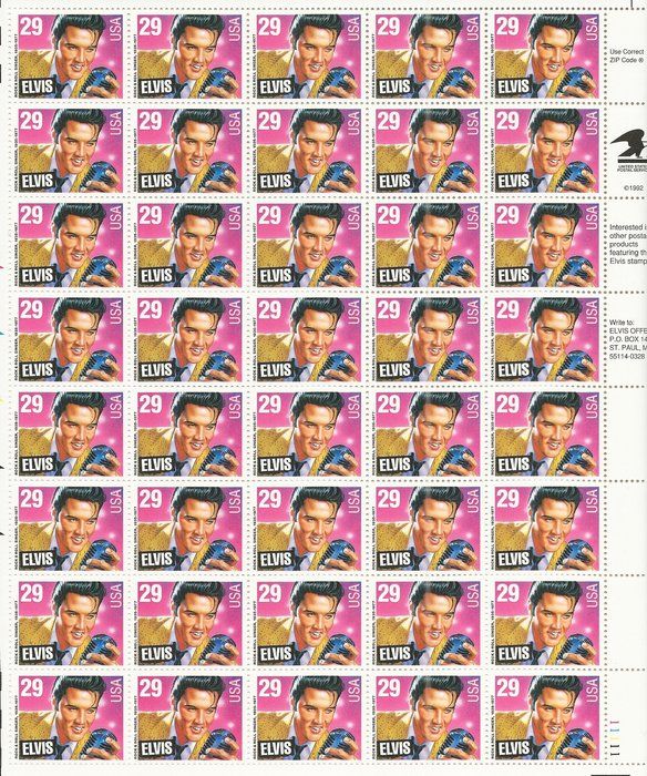 Lot 585: Elvis Presley Stamps