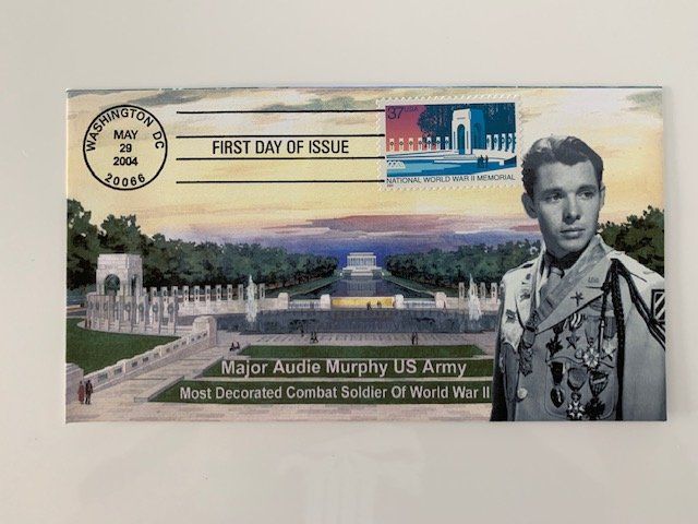 Lot 590: Major Audie Murphy US Army First Day Cover
