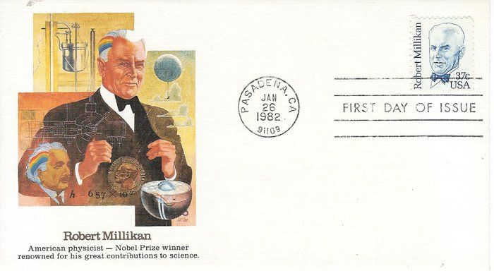 Lot 592: Robert Millikan FDC