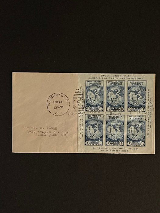 Lot 609: 1934 Washington DC First Day Cover