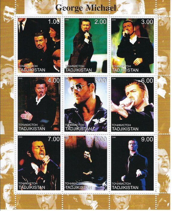 Lot 618: George Michael -Cinderella Stamp Set