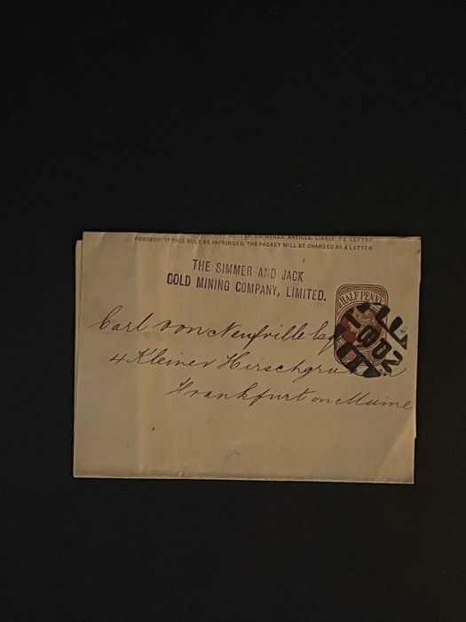 Lot 649: Vintage Gold Mining Company Letter