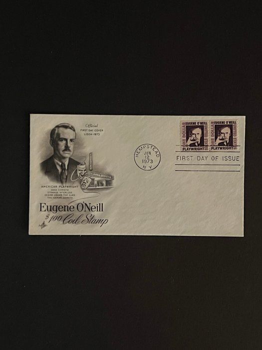 Lot 660: 1973 New York Playwright Eugene O'Neill First Day Cover