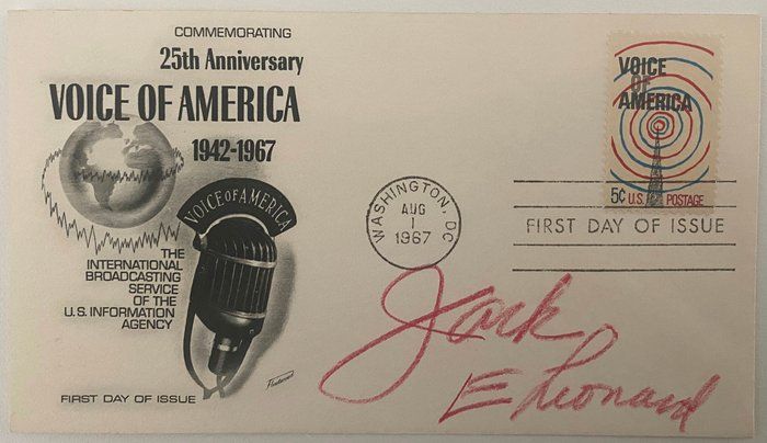 Lot 665: Comedian Jack E. Leonard signed first day cover