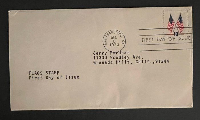 Lot 692: Flag Stamp First Day Cover