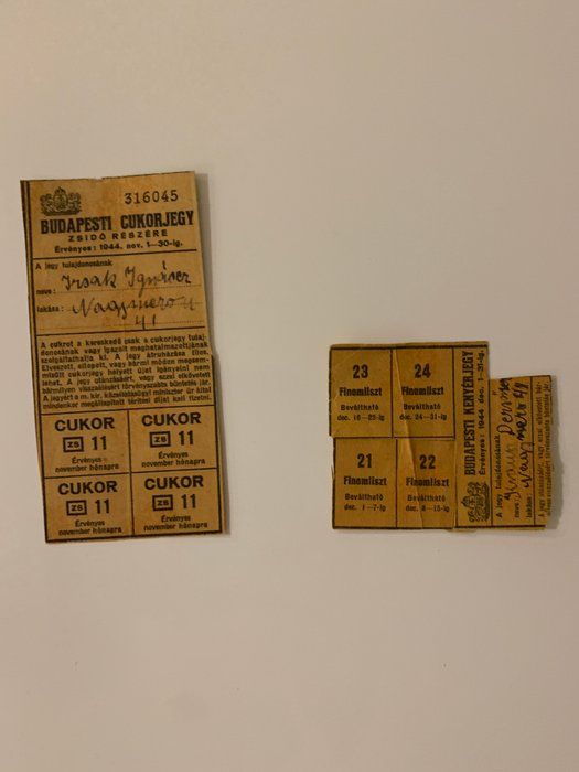 Lot 694: Hungarian WW2 Ration Coupons
