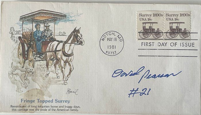 Lot 696: NASCAR race driver David Pearson signed cover