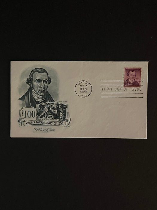 Lot 698: 1955 Patrick Henry First Day Cover