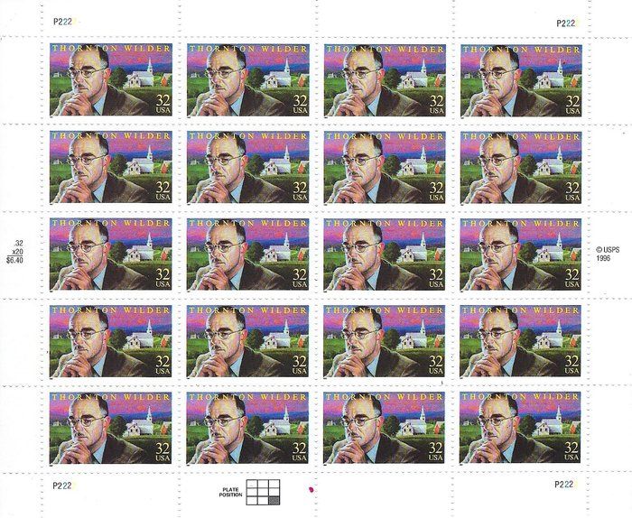 Lot 709: Thornton Wilder Stamps