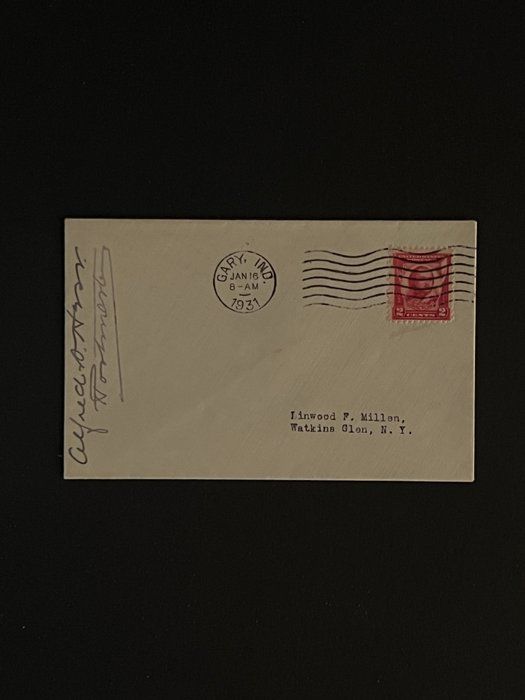 Lot 715: 1931 Indiana First Day Cover