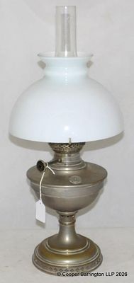 Vintage Aladdin Style Nickel Plated Oil Lamp. Vintage Aladdin Style Nickel Plated Centre Draught 