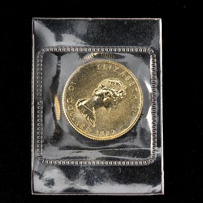 1982 Canada 1/4 Ounce Ten Dollar Gold. DESCRIPTION: 1/4 troy ounce Canadian bullion coin in BU 