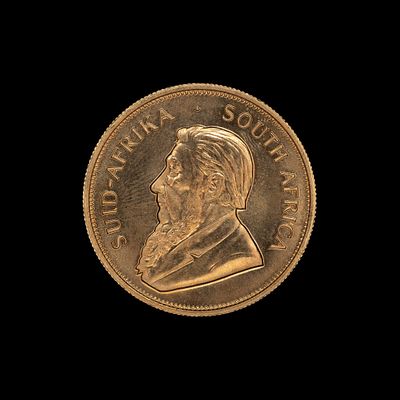 1978 South Africa Krugerand Gold Coin. DESCRIPTION: One troy ounce pure gold South African 