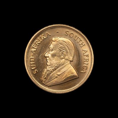 1978 South Africa Krugerand Gold Coin. DESCRIPTION: One troy ounce pure gold South African 