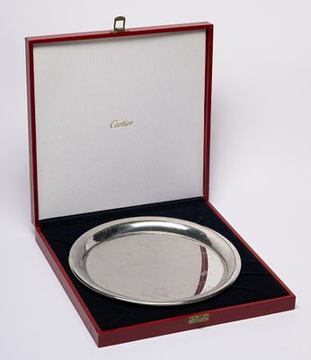 Lot 124 - Cartier Pewter Plate in Original Box | Cordier Auctions
