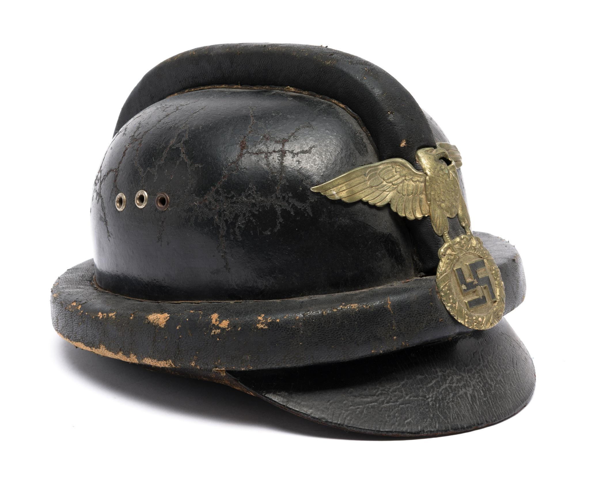 Lot 221 - WWII German NSKK Motorcycle Helmet | Cordier Auctions