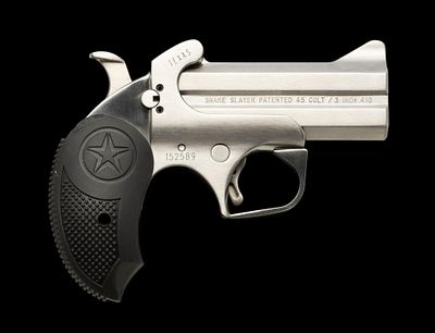 Bond Firearms Defender Derringer w/ 3 Sets of Barrels, .45 Colt/.410 & .357/.38. Serial Number: