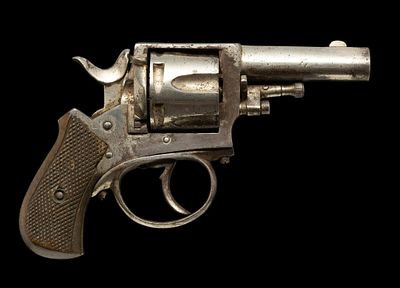 Vintage Belgian "British Bull Dog" Double Action Revolver, Caaliber .38 S&W. Serial Number: