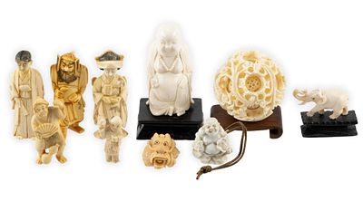 PA RESIDENTS ONLY: 10 Pcs Bone & Ivory. NOTE: UNDER CURRENT PENNSYLVANIA LAW, IVORY MAY ONLY BE