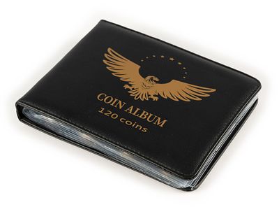 Coin Book Silver Kennedy Half Dollars. The book contains (17) 1964 Kennedy halves, (66) 40%