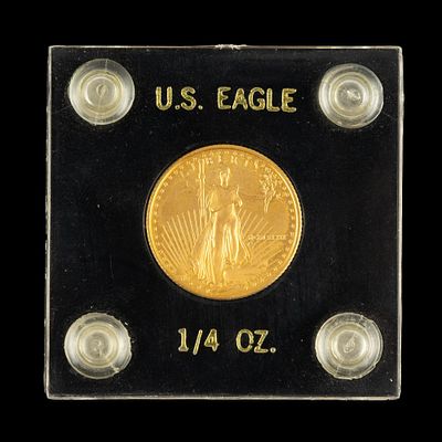 1989 1/4 Ounce $10 American Eagle Gold Coin. Appears in perfect condition.