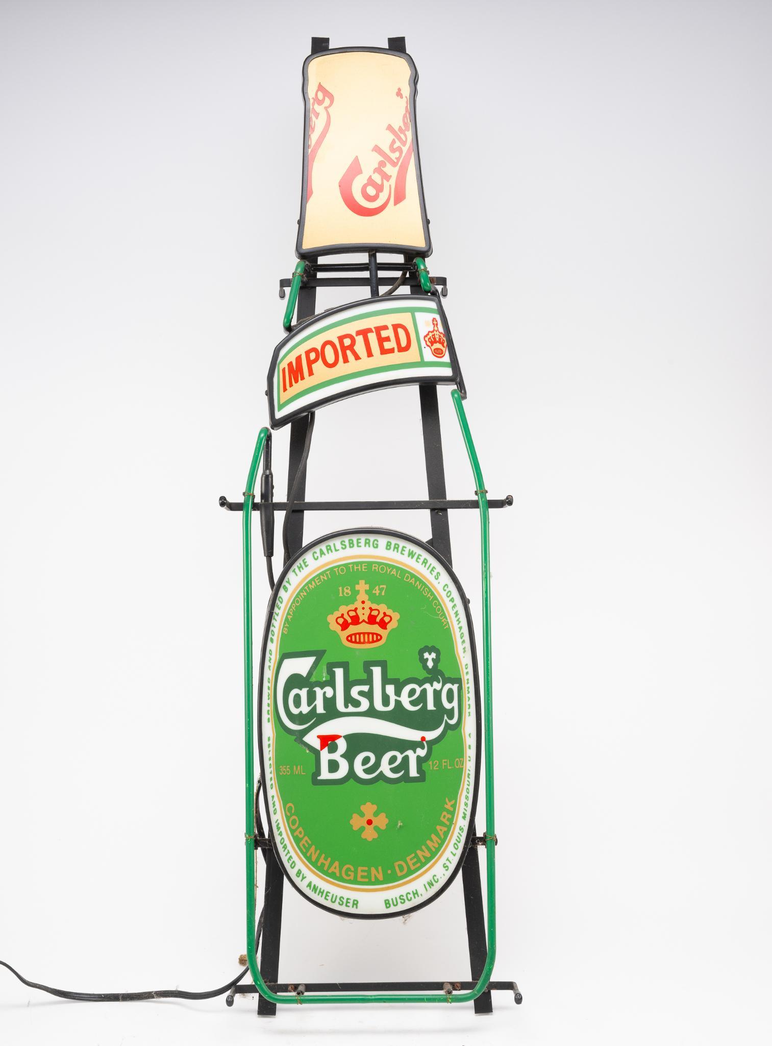 Lot 214 - Carlsberg Beer Bottle Neon Sign | Cordier Auctions
