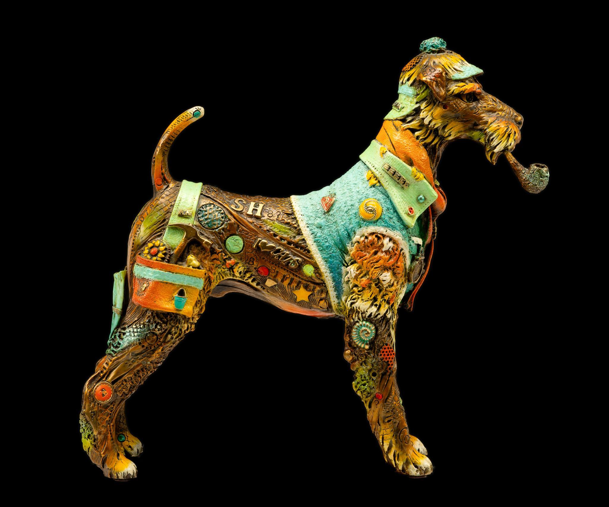 Lot 36 - Nano Lopez Sherlock Bronze Dog Sculpture | Cordier Auctions