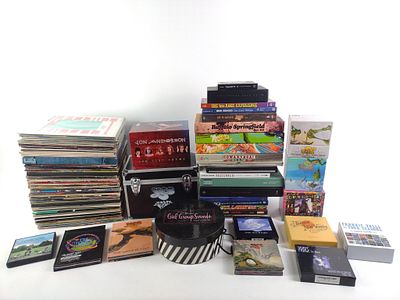 Grouping of Rock and Pop Vinyl Records and CD Sets incl Yes. Pop and rock vinyl records and CD 