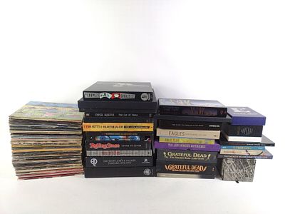 Grouping of Rock and Pop Vinyl Records and CD Sets incl Pink Floyd. Pop and rock vinyl records 