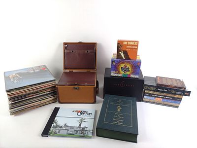 Grouping of R&B and Jazz Vinyl Records and CD Sets incl Ray Charles. Rhythm and blues and jazz 