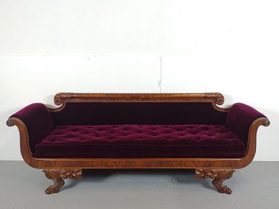 Victorian Sofa. NOT ELIGIBLE FOR IN-HOUSE SHIPPING - See Terms for Shipping Options. 90" wide X 