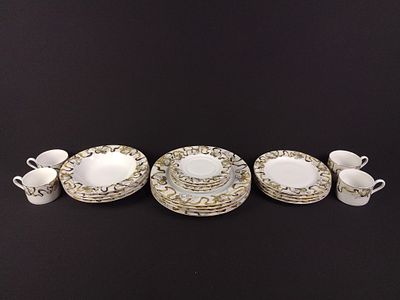 20 Pcs American Atelier "Heavenly Hosts" Set. Includes 4 each of dinner plates, appetizer plates 