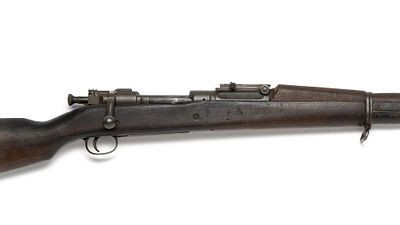 US Springfield Armory Model 1903 .30-06 Rifle. A bolt-action Springfield 1903 rifle from the 