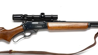 Sears Roebuck And Co. Model 45 Rifle 30 - 30 Caliber. Model 45 Caliber 30-30 J. C. Higgins with 