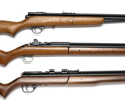 Three Vintage Air Rifles Benjamin Crosman Sheridan. Benjamin 392PA bolt action pump pellet gun 