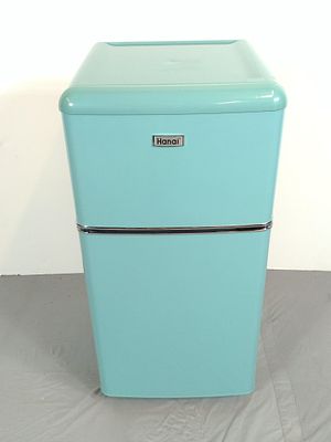 Hanal Mini Fridge. NOT ELIGIBLE FOR IN-HOUSE SHIPPING: See Terms for Shipping Options. Model 