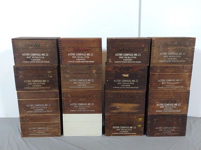 16 Wooden Compass Boxes. NOT ELIGIBLE FOR IN-HOUSE SHIPPING: See Terms for Shipping Options. 