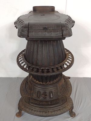 Raymond &amp; Campbell Acme No. 10 Potbelly Stove. NOT ELIGIBLE FOR IN-HOUSE SHIPPING: See Terms 
